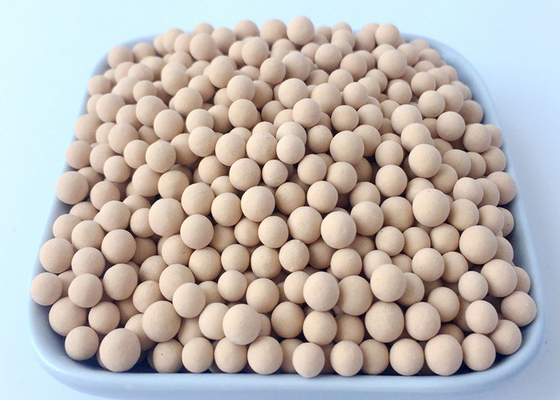 Độ tinh khiết 98% Kích thước lỗ rỗng 3A Rây phân tử Hạt hình cầu hấp phụ cho PH 7-9 Ethanol mất nước