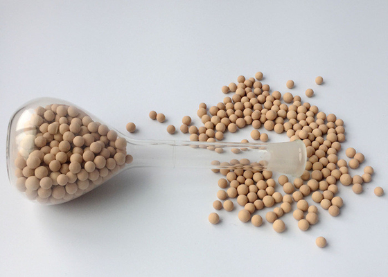 Zeolite Molecular Sieve 5A Chất hấp thụ 21,0% Nước hấp thụ tĩnh màu beige SGS REACH chứng nhận